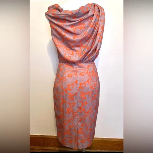 Anthropologie Beguile Byron
Lars sleeveless Drape Gray
Orange Sheath Dress 4 - Picture 4 of 10